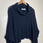 Free People The  Beach Black World Traveler Cowl Neck Sweater Photo 3