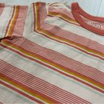 Faherty  Sunwashed Beachy Striped Cotton Breathable T-Shirt Summer Staple XXS Photo 4