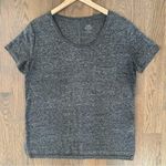 Old Navy Linen Blend Short Sleeve Boyfriend Pocket Tee Heather Grey Small Photo 3