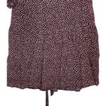 Paige Carmine Women Top Cold Off Shoulder Tie Front Ditsy Floral Dress Red Small Photo 8