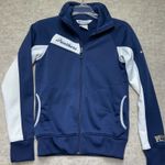 Columbia  Panthers Full Zip Track Jacket‎ Womens Sm Pitt Embroidered Navy Photo 0