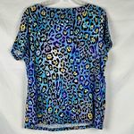 Rafaella  Multicolored Animal Print Short Sleeve Top 1X Photo 8