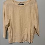 James Perse  Cream Long Sleeve Top- Size 2 Photo 1