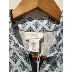 Sigrid Olsen Golf & Tennis Long Sleeve Quarter Zip S Patterned Blue Floral NWT Photo 3