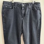 Merona Bootcut Black Denim Jeans, White Streaked Jeans, Size 14 Regular Photo 1