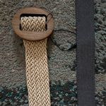 ZARA  Women's Belt Trio - Cream, Black, and Brown Photo 3