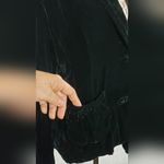 Karlie Vintage Elegant Black Velvet Women's Jacket Size:L Photo 3