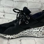 Steve Madden Cliff Chunky Wedge Sneakers Black/White-8.5M Photo 2