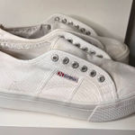 Superga  White Canvas‎ Platform Sneakers Slip-On Casual Women's Shoes Photo 0