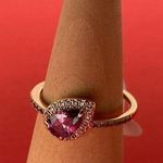 Bomb Party RBP5280 “Vacation Overdue” Amethyst CZ on Rose Gold Size 7 Ring NWT Photo 0