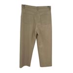 Aritzia Wilfred The Melina Pants Vegan Leather Cropped Beige Size 10 Photo 4
