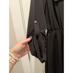 Women’s Black Mini dress Ryan Michelle with gold buttons and Belt Medium M Photo 3