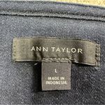 Ann Taylor Women’s Denim Button Front Jacket Collarless Peplum in Dark Wash L Photo 10