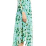 Willa Rahi Cut-Out Long Sleeve Dress, Lime Tie Dye Print Size L, New with Tag Photo 3