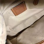 Coach  Turnlock Leather Hobo Bag Black In Cream Photo 6