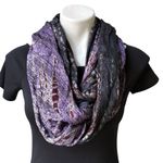Soft Surroundings NWT,  Purple Viscose Infinity Scarf Photo 1