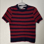 Madewell  boucl eacute knit crewneck sweater tee in stripe Photo 0