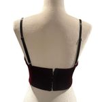 American Apparel Red/Burgundy Velvet Bralette in Size Small Photo 3