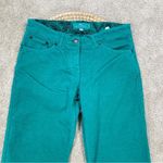 Etro Milano Women’s Wide Leg Pants Mid Rise Velvet Green Retro 90s Size 27 Photo 2