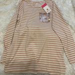 MarleyLilly Marelilly Pink Striped Long Sleeve Top  Photo 0