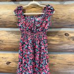 Old Navy Waist Defined Floral Mini Dress Photo 2