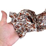 Hayden Floral Fall Autumn Smocked Square Neck Long Balloon Sleeve Blouse Size M Photo 3