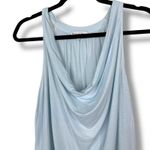 Michael Stars  NWOT Anthropologie Light Blue Draped Cowl Halter Tank Top Small Photo 3