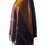 Woven Heart Pumpkin spice  fringed poncho Photo 2