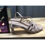 Naturalizer  Galaxy Women 8.5 M Gray Patent Leather Open Toe Strappy Dress Sandal Photo 1