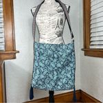 BOHO Paisley & Fringe Crossbody Tote Bag Blue Photo 7