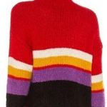 Sanctuary Party Stripe Sweater Top Red Black NWT Photo 1