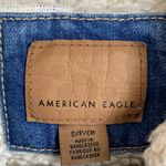 Aerie NWT Sherpa Collared Trucker Denim Jacket in Blue Photo 6