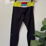 Lululemon Reversible Full Length Leggings Pants Color block Waist Logo Stretch Photo 1