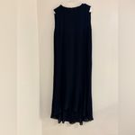 Club Monaco  Pleated High Low Dress Navy Blue size 8 Photo 1