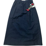 Briggs New York  Women's Classic Navy A-Line Skirt vintage 100% wool nwt Photo 0