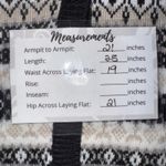 Croft & Barrow  Petite Fair Isle Button Front Cardigan Black White Tan PL Photo 3