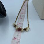 Mother of Pearl metal wood beaded choker. White Photo 3