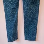 Chico's Size 14 Pull On Jegging Ankle Blue Leopard Print Jeans Photo 6
