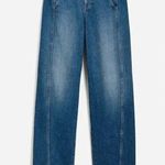 Madewell Tapered Denim Trousers Calvert Wash Size 26 High Rise Seamed Jeans Photo 0