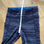Lululemon Pace Rival Crop Cyber Stripe Naval Blue Black Photo 9