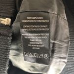 Marc New York Womens Bomber Jacket Cropped Fleece Zip Front Black M Photo 3