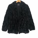 Theory  Black Clairene Jackson Faux Fur Jacket Coat Large Photo 1