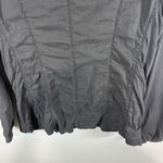 Eileen Fisher  Linen Blend Jacket Blazer Womens 16 Gray V-Neck Long Sleeve Casual Photo 8