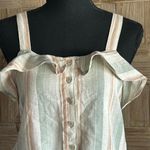 Derek Heart  Womens Tank Top Sz Small Beige Button Front Photo 1