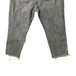 American Eagle Old Navy High Rise Slouchy Straight Jeans Womens Size 14 Distressed Raw Hem Boho Photo 10