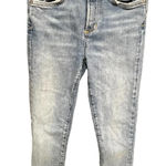 AGOLDE ‎ Sophie Skinny Jeans High Rise Crop Raw Hem Denim Hyper Blue Size 24 Photo 4