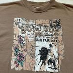 Bonjour Women’s Vintage western style state fair crop top short sleeve tee Photo 0