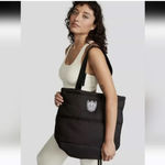 PINK - Victoria's Secret Victoria’s Secret PINK Black Puffer Tote Bag Large NWT Photo 8