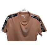 Aeropostale Short Sleeve Logo Tan/Black T-Shirt Size Medium Stretch Photo 3