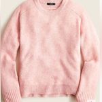 J.Crew  Pink Relaxed Saddle Sleeve Crew Neck Sweater M Photo 3
